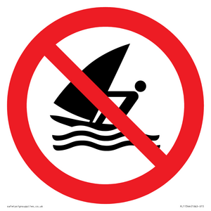 Prohibition: No windsurfing